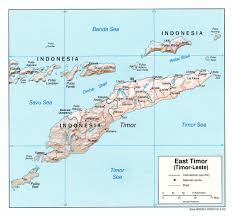 East Timor Shaded Relief U S