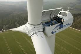 electricity from wind power and