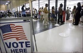 Early voting crowds