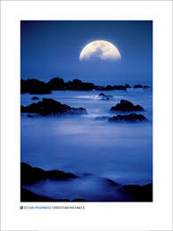 Ocean Moonrise Art Print by