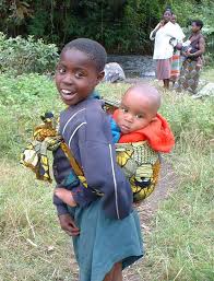 Two very healthy children enjoying
