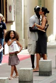 from her bubby Djimon Hounsou.