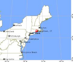 Voluntown, Connecticut map