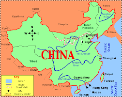 China map. Capital: Beijing is the 