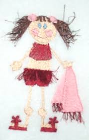 custom embroidery girl in bikini
