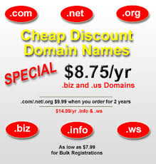 Cheap Discount Domain Names and Bulk