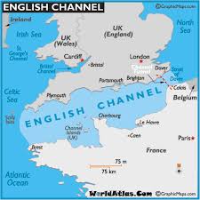 map of english channel